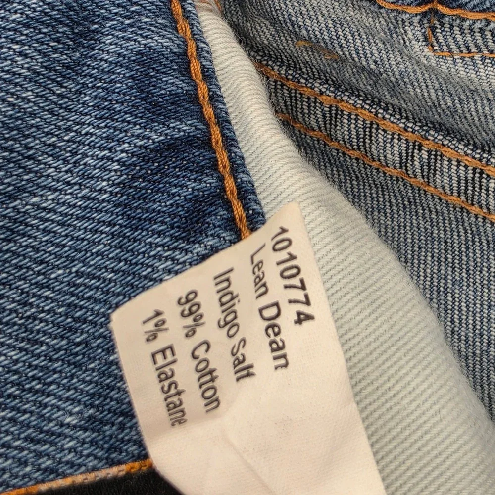 Nudie Jeans Lean Dean 34x32 Slim Taper Stretch Jeans‎ Scandinavian Minimalist